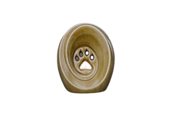 Pet urn paw ceramic