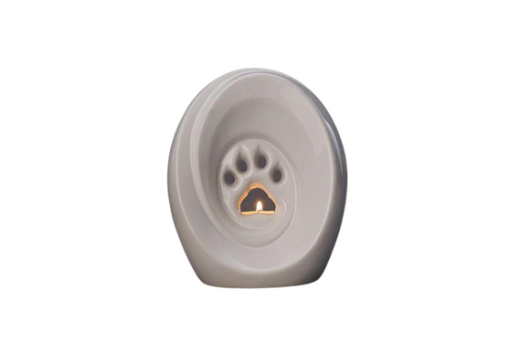 Pet urn paw ceramic