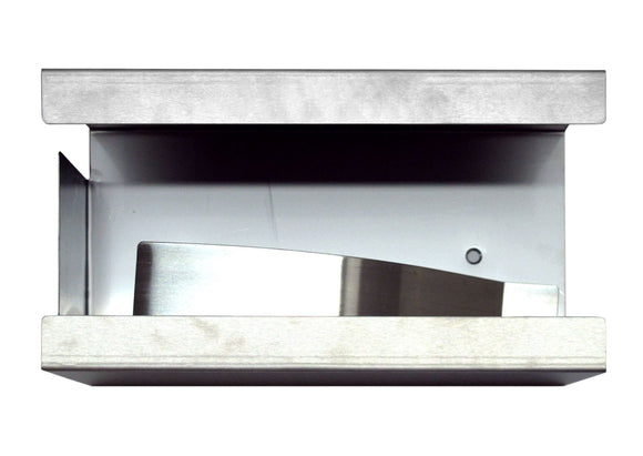Wall bracket 1 glove box with spring, stainless steel