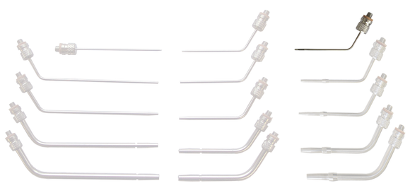 Lavabis arterial cannula curved 1/16 "x2" ProbeTip 12-32 thread-M