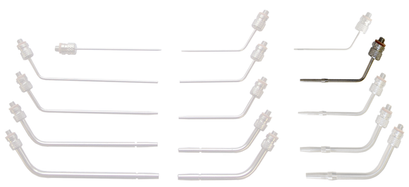 Lavabis Arterial Cannula curved 3/32 "x2" Tie Collar 12-32 thread-M
