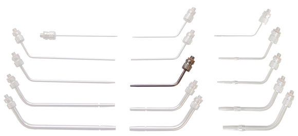 Lavabis arterial cannula curved 1/8 "x2" 12-32 thread-M