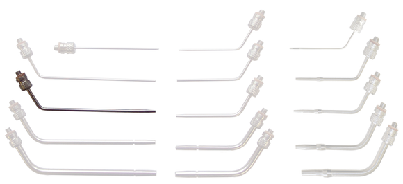 Lavabis arterial cannula curved 1/8 "x4" 12-32 thread-M