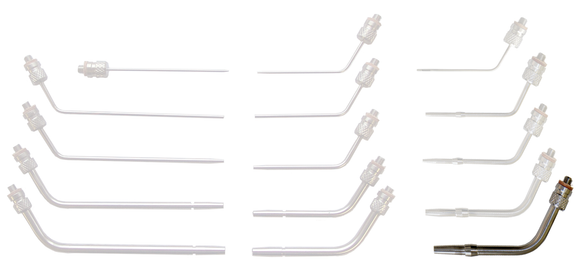 Lavabis Arterial Cannula curved 1/4 "x2" Tie Collar 12-32 thread-M