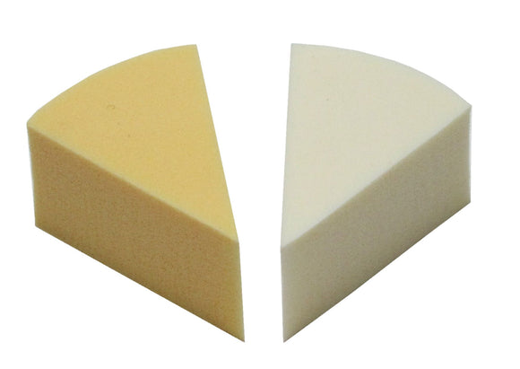 Set de 8 esponjas de maquillaje triangulares de colores
