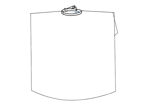 Capa cosmética impermeable negra