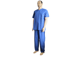 Bundhose, Mischgewebe, blau - 0