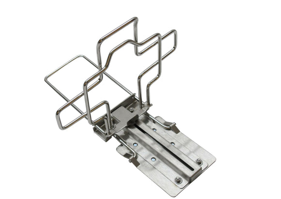 Wall holder for disinfectant wipes in flowpacks
