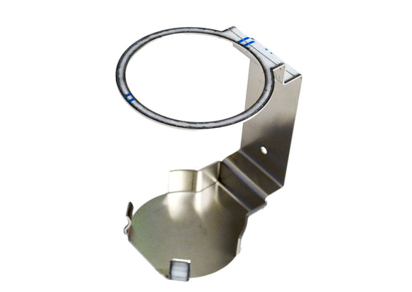 Stainless steel wall holder for disinfectant wipes dispenser
