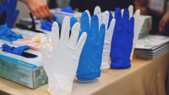 Latex- und Nitrilhandschuhe