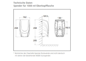 Hartmann Clean Safe basic Überkopf Dosierspender - 0