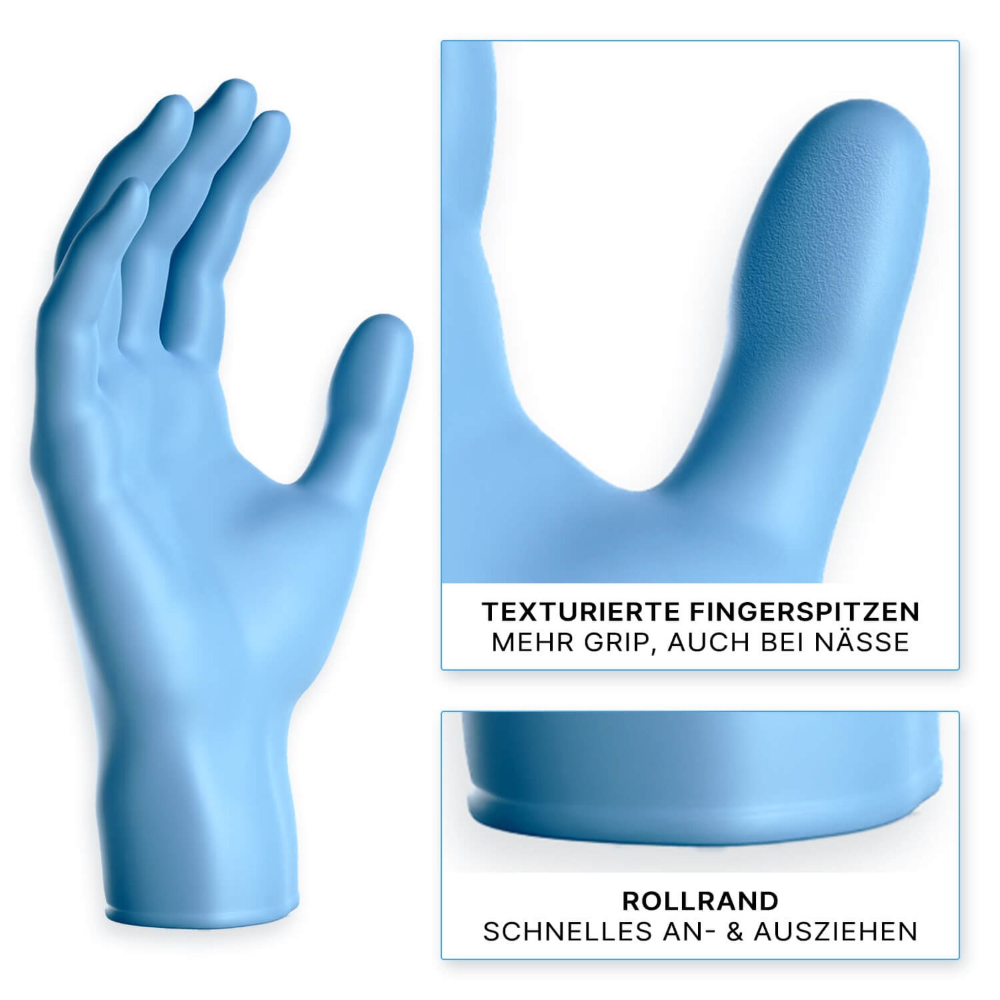 handschuhe veranstaltungstechnik Lavabis Nitril Handschuhe 100 Stück/Box