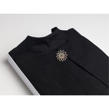 Talar Unisex Black mit Schmuck