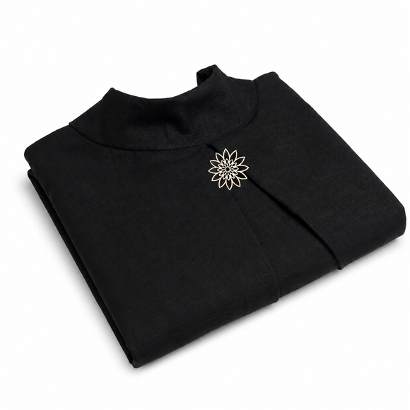 Talar Unisex Black avec bijoux