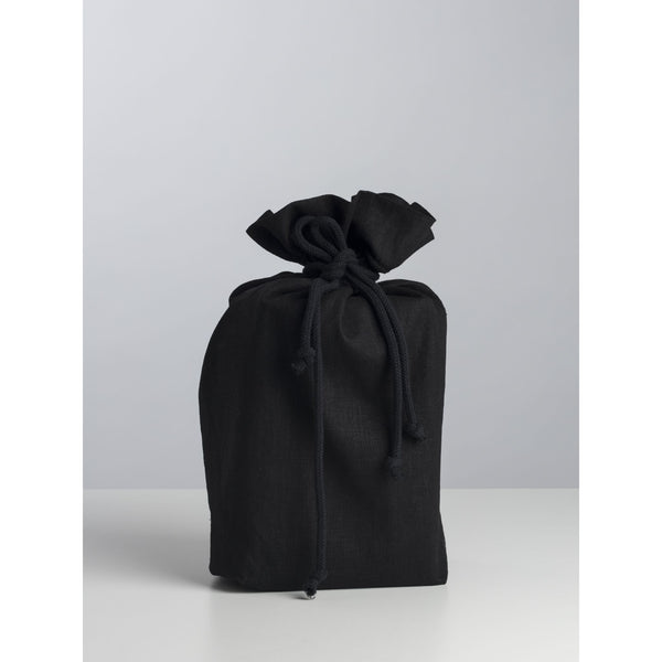 Papierurne mit Leinenbeutel Black