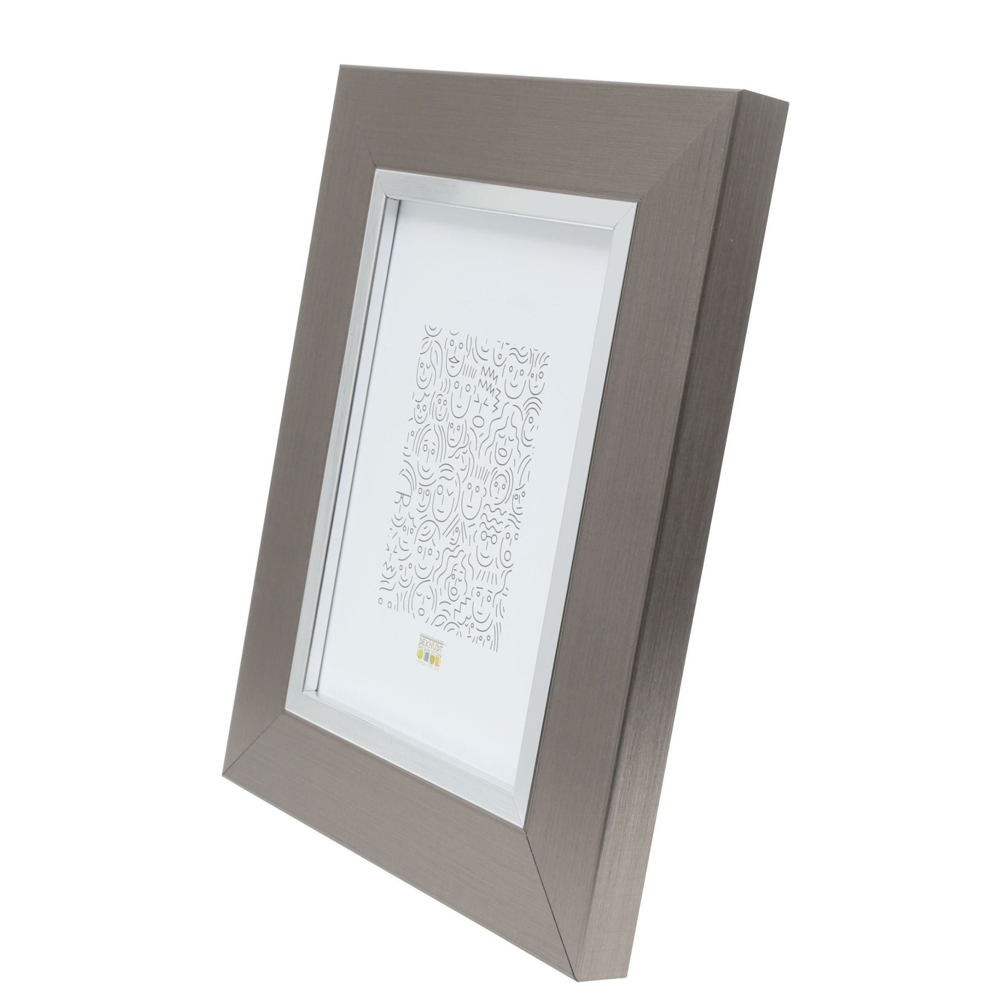 Picture frame with wide edge silver - 0