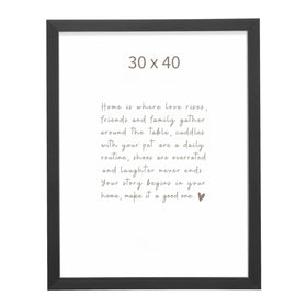 Bilderrahmen schwarz mit Silberkante - 0