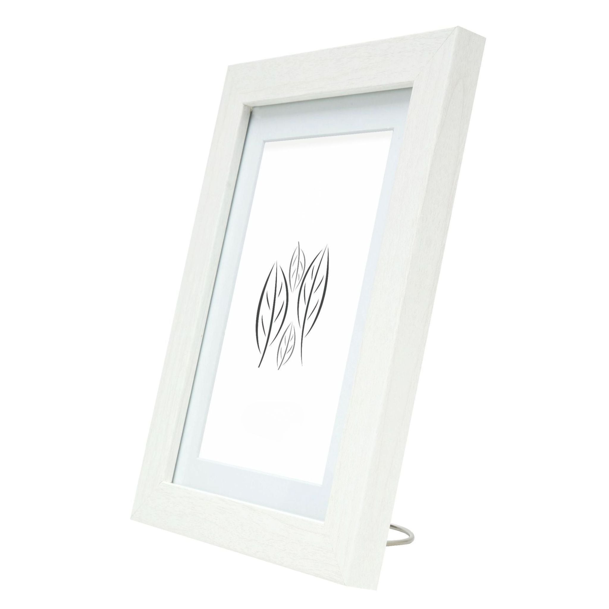 White picture frame with white insert