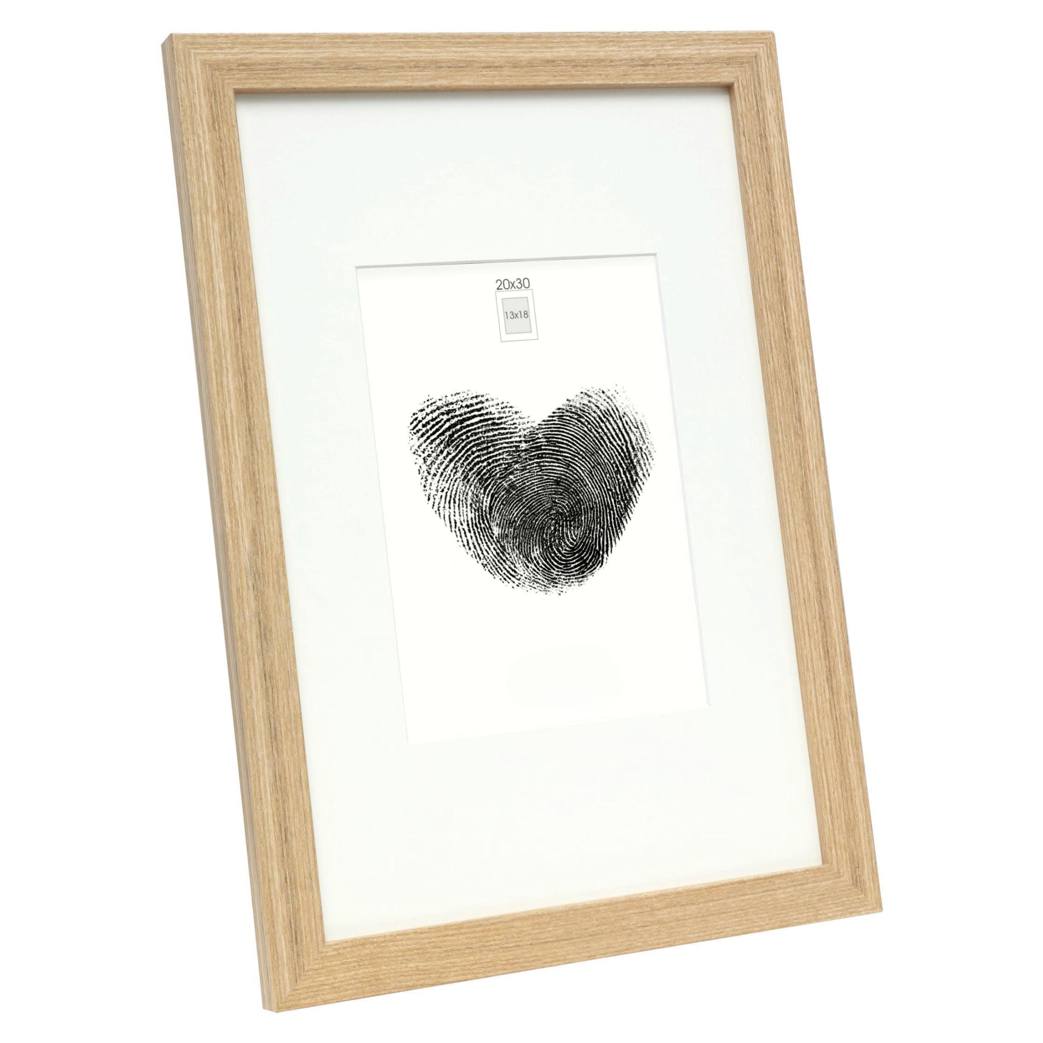 Oak picture frame with inlay