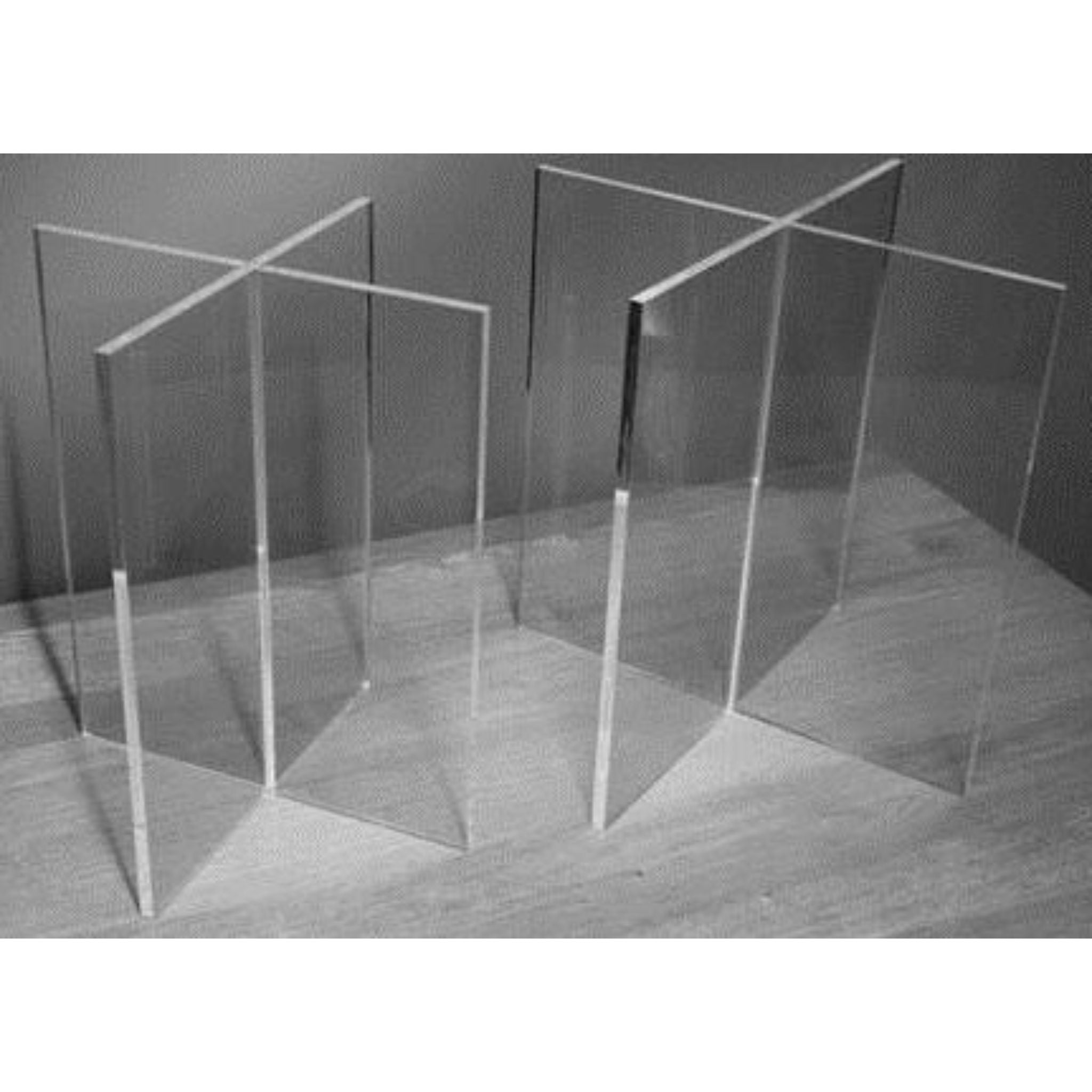 Plexiglass coffin trestles