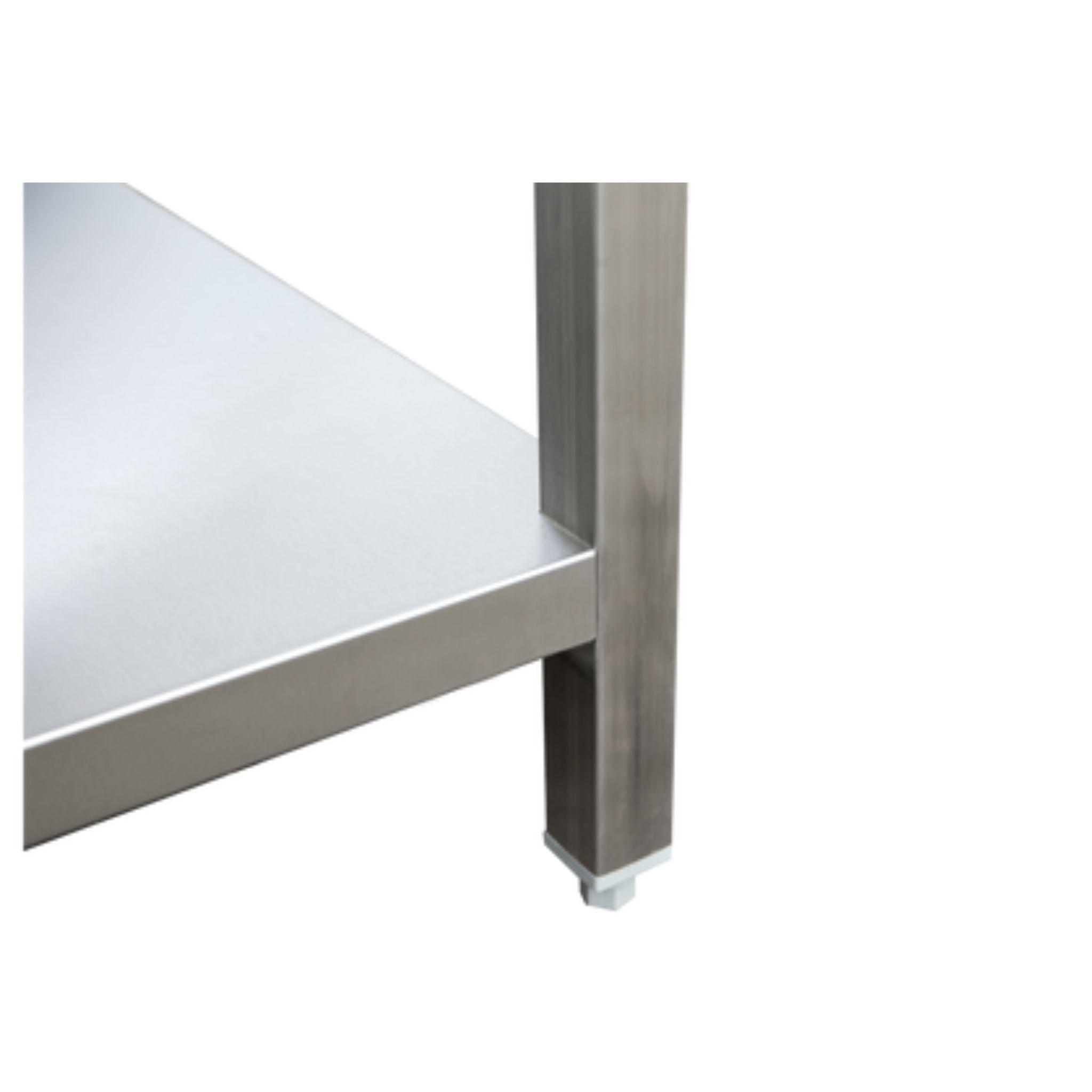 Professional stainless steel worktable with base and upstand