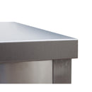 Edelstahl Arbeitstisch Professional mit Grundboden-5