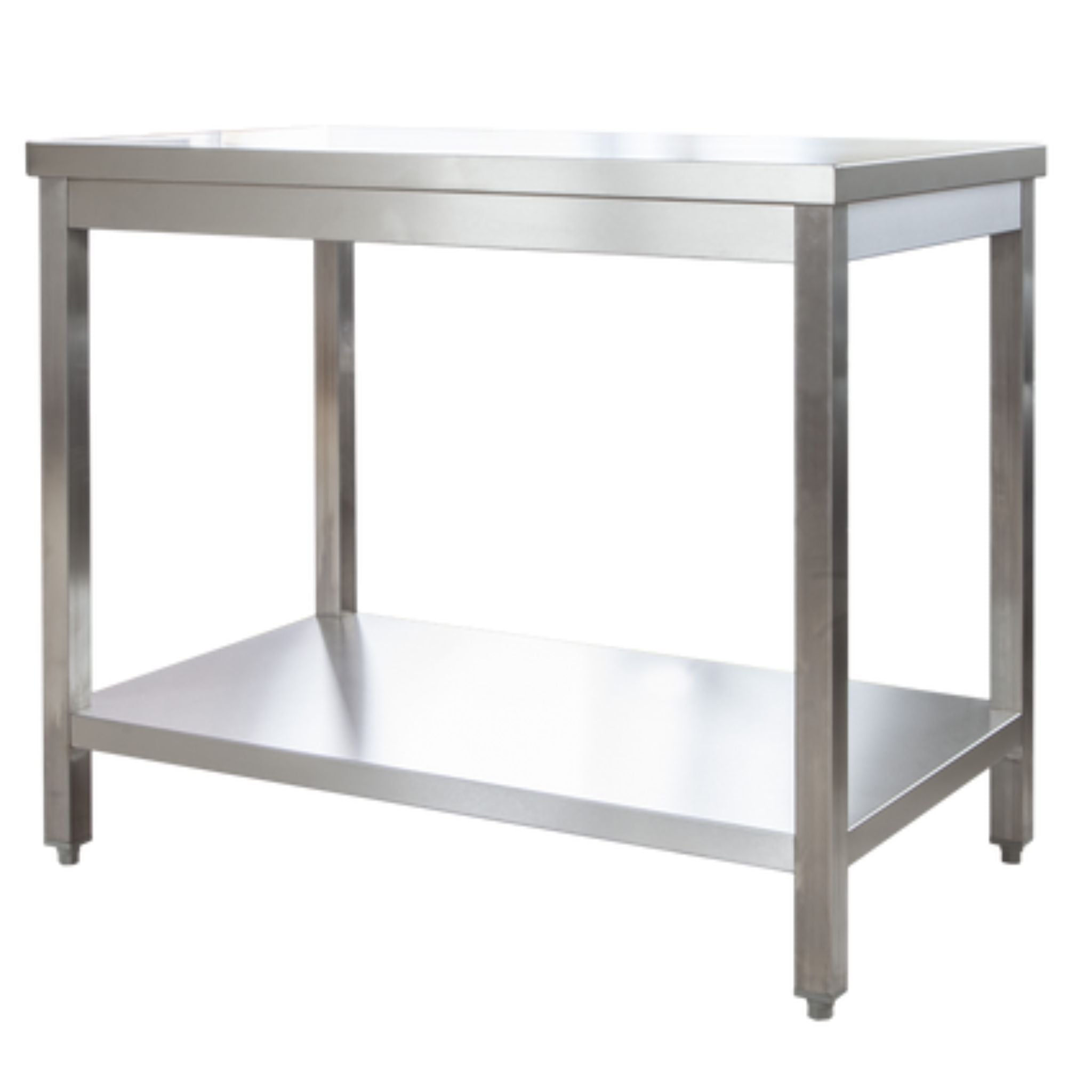 Professional stainless steel worktable with base - 0