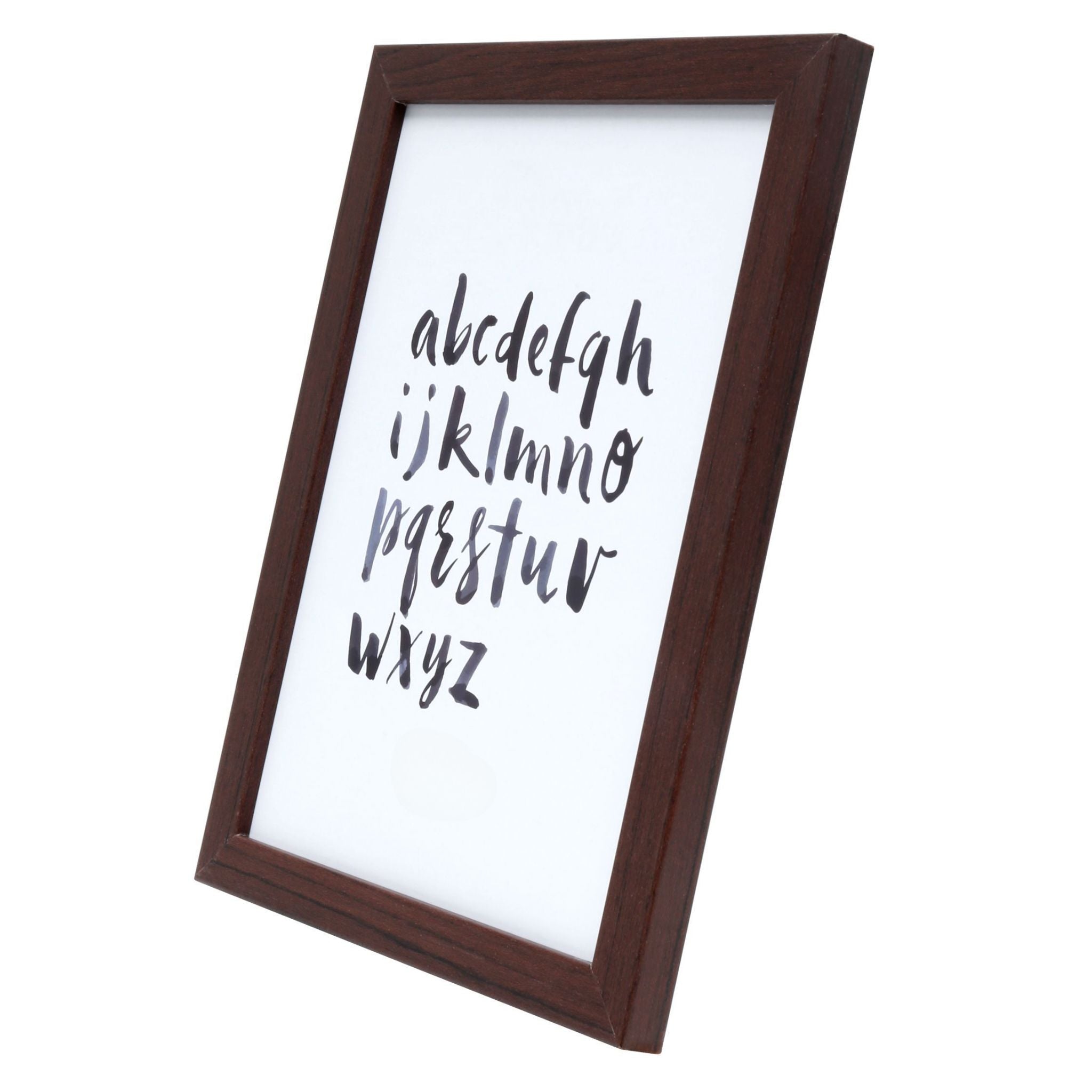 Picture frame in dark brown wood color