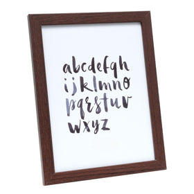 Bilderrahmen in dunkelbraune Holzfarbe