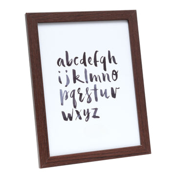 Bilderrahmen in dunkelbraune Holzfarbe