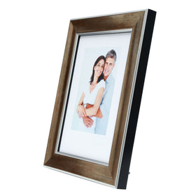 Holzrahmen in bronzefarbe - 0