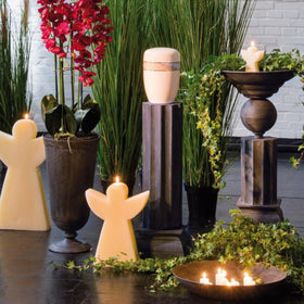 Bodenvase - dunkles Metall - 0