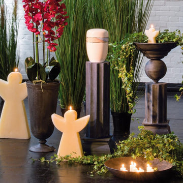 Bodenvase - dunkles Metall - 0