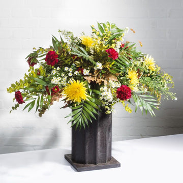 Colonna per composizioni e corone - metallo scuro