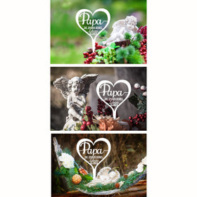 Tappo per tomba "Papà, restano le tracce della tua vita".