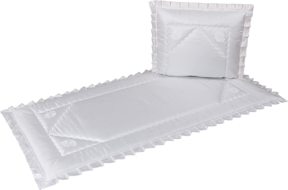 Set di coperte Besta con ricamo di fiori applicati