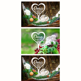 Tappo per tomba "Nonna, le tracce della tua vita rimangono".