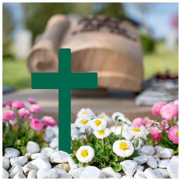 Grave plug cross - Grave marker