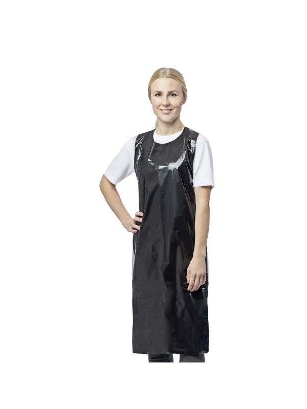 PE apron black 50 pieces