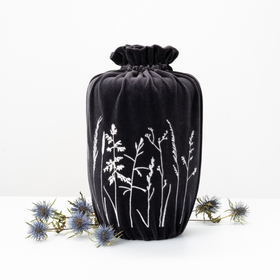 Last Velvet Textile Urne Samt Gräser