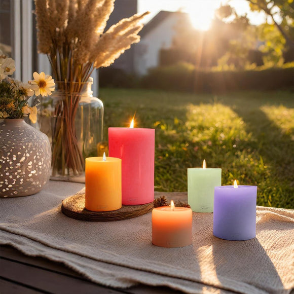 Qult Trend Teelichthalter in Kerzenform Color Ø 8 cm