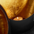 Windlichter Schwarz/Gold-2