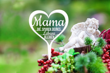 Grabstecker "Mama die Spuren deines Lebens bleiben"