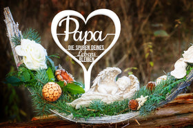 Tappo per tomba "Papà, restano le tracce della tua vita".