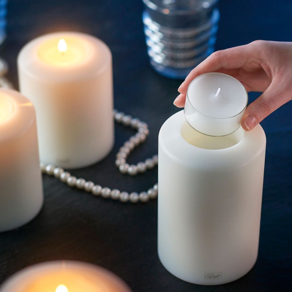 Qult Moon candle-shaped tea light holder - 0