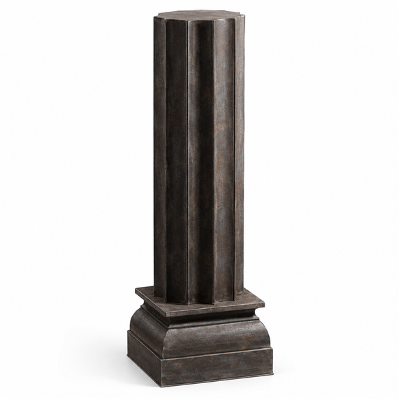 Urnensäule - dunkles Metall