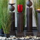 Urnensäule - dunkles Metall-1