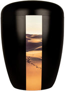 Spalt Urne Schwarz Lackiert Naturstoff-6