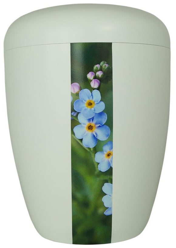 Urna Spalt lacada en blanco material natural