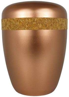 Spalt urn metallic natural material